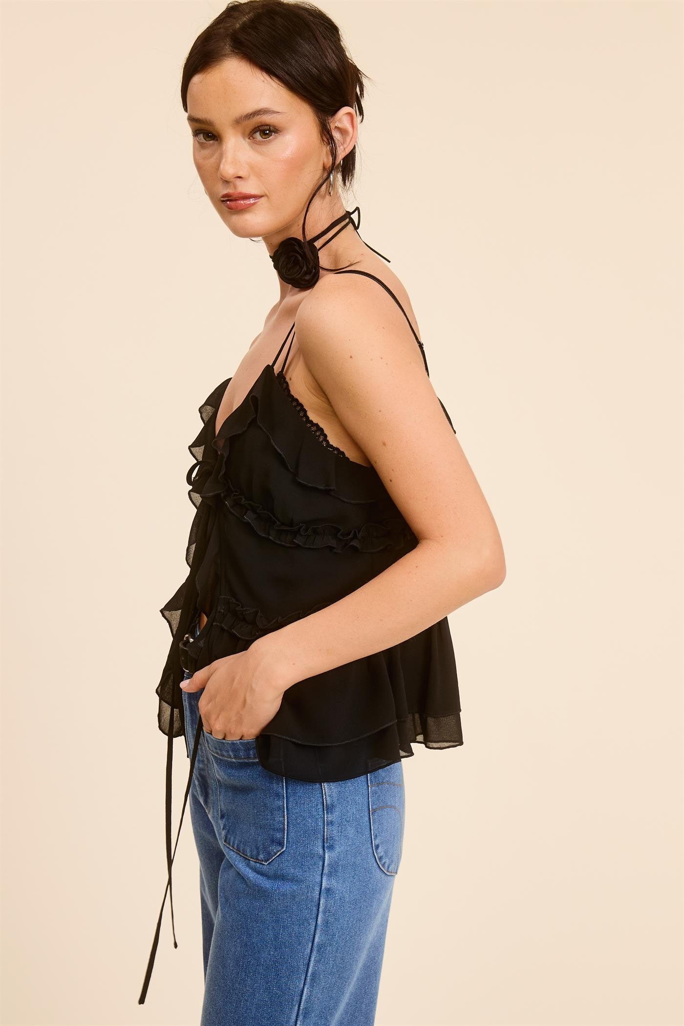 Esther Ruffle Tank