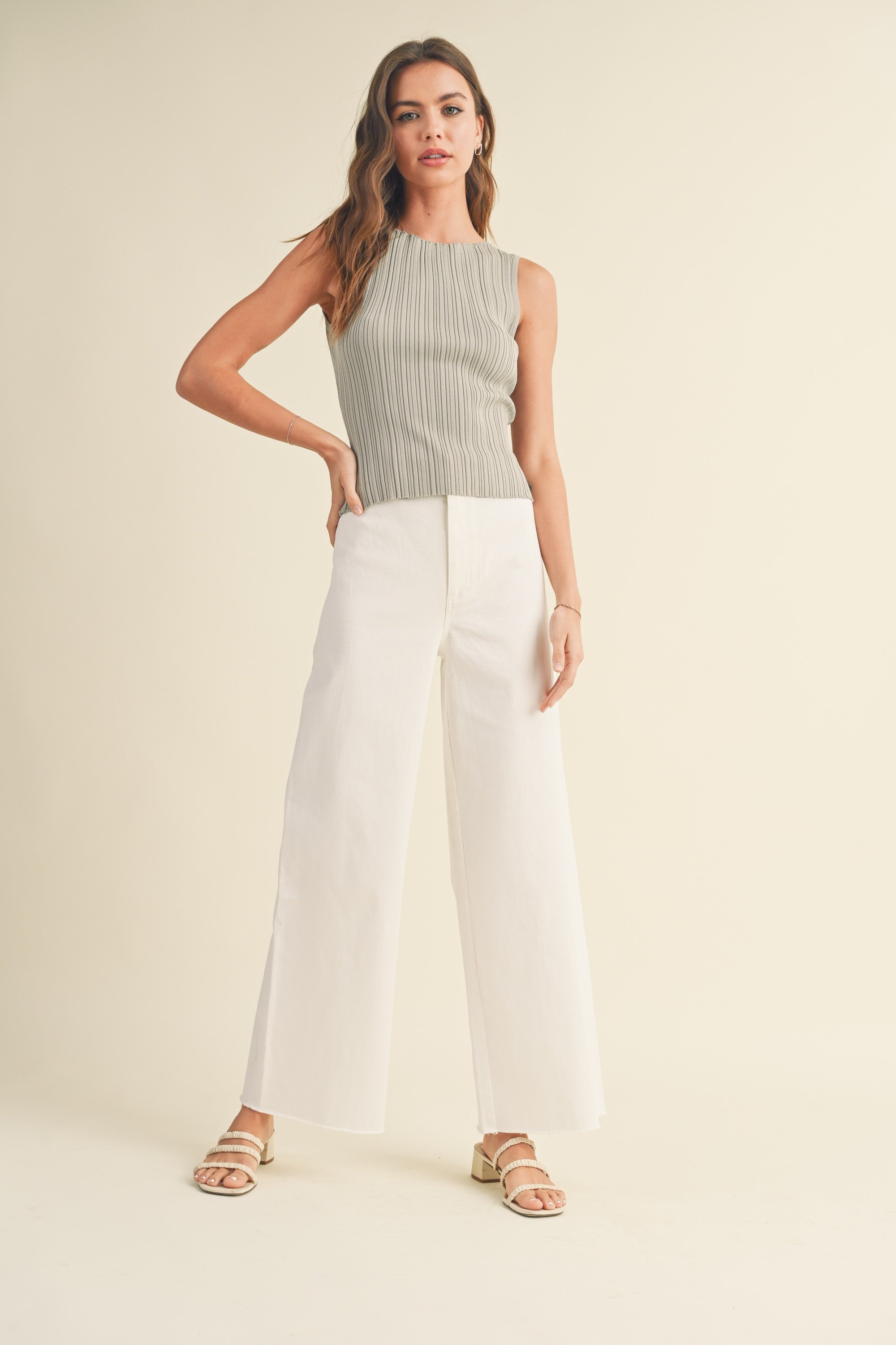 Breezy High Waisted Wide Leg