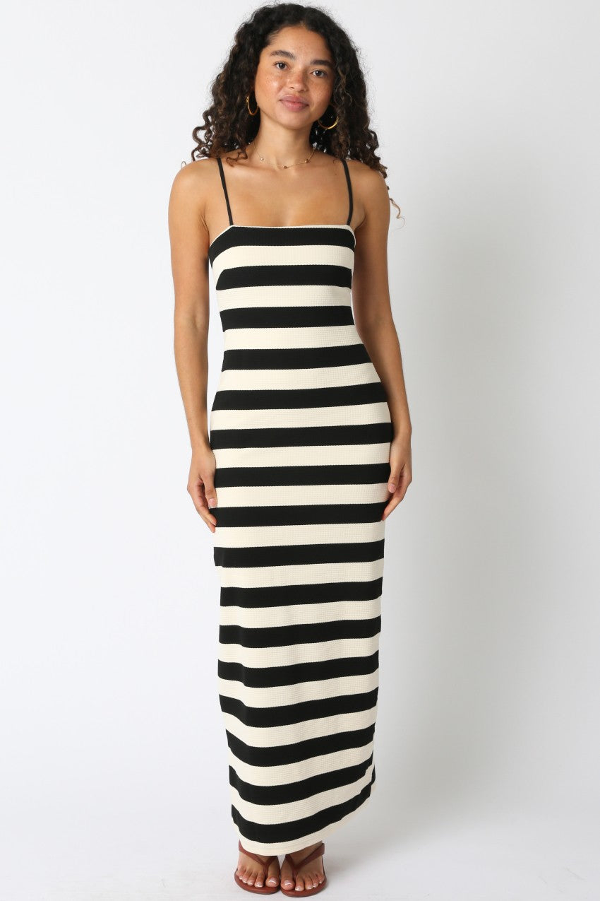 Tayshia Striped Maxi Dress