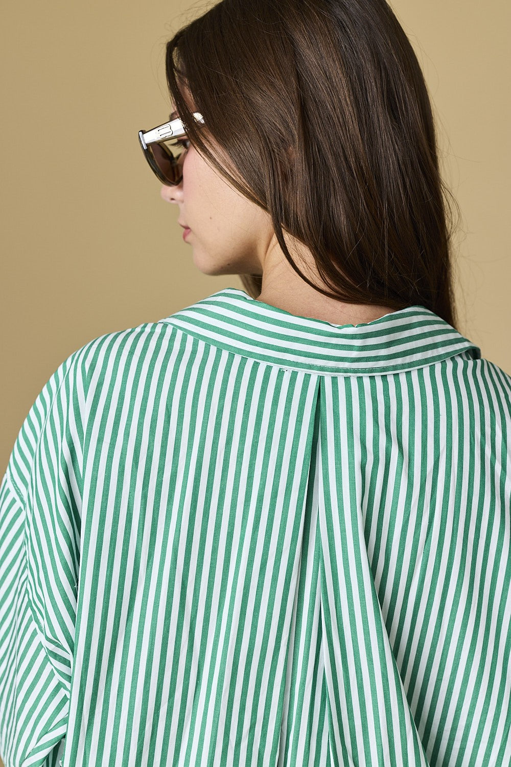 Oceanside Stripe Button Up