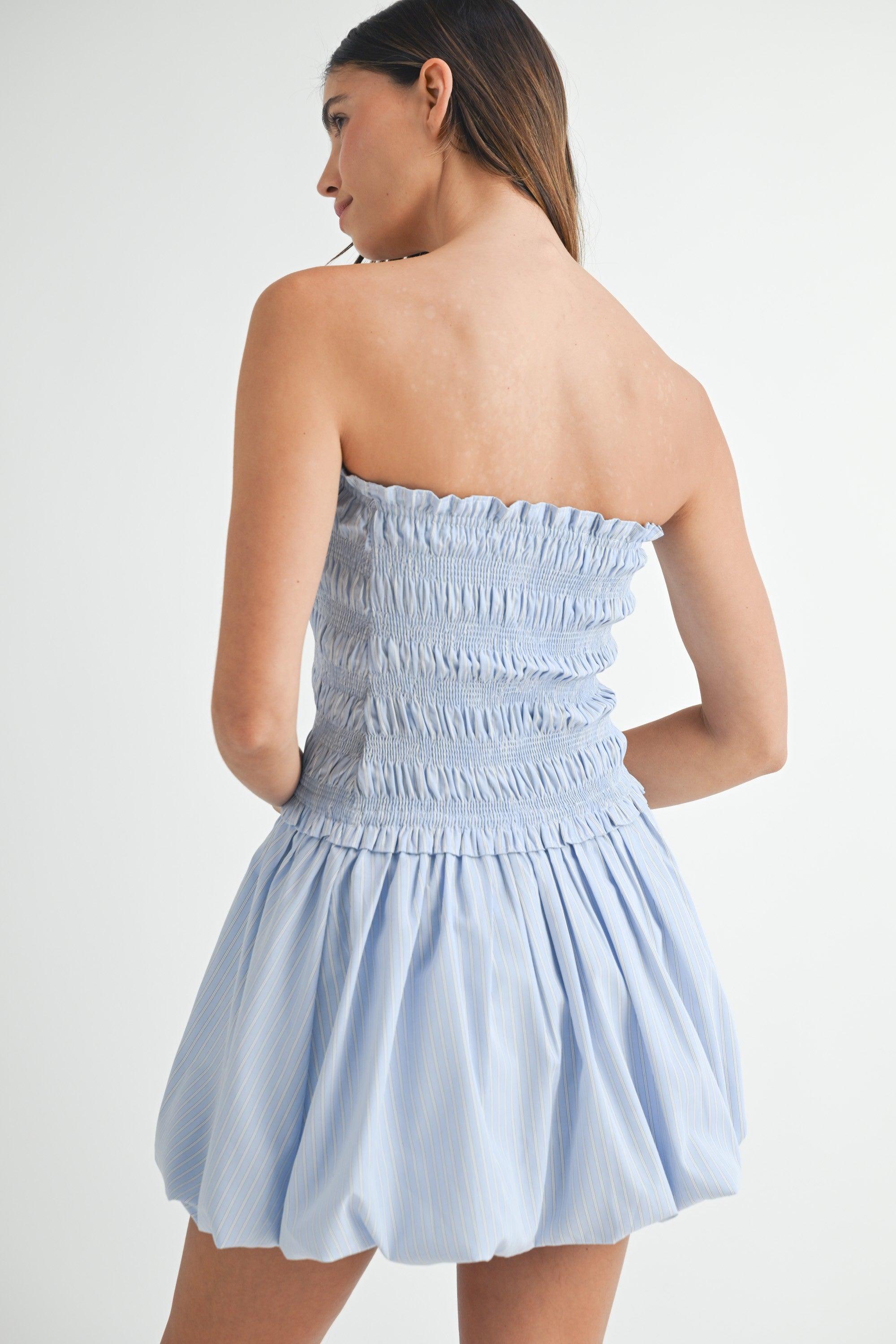 Molly Pinstripe Bubble Dress