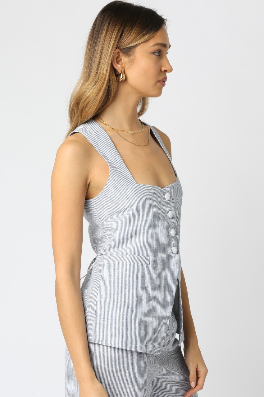 Melody Linen Vest