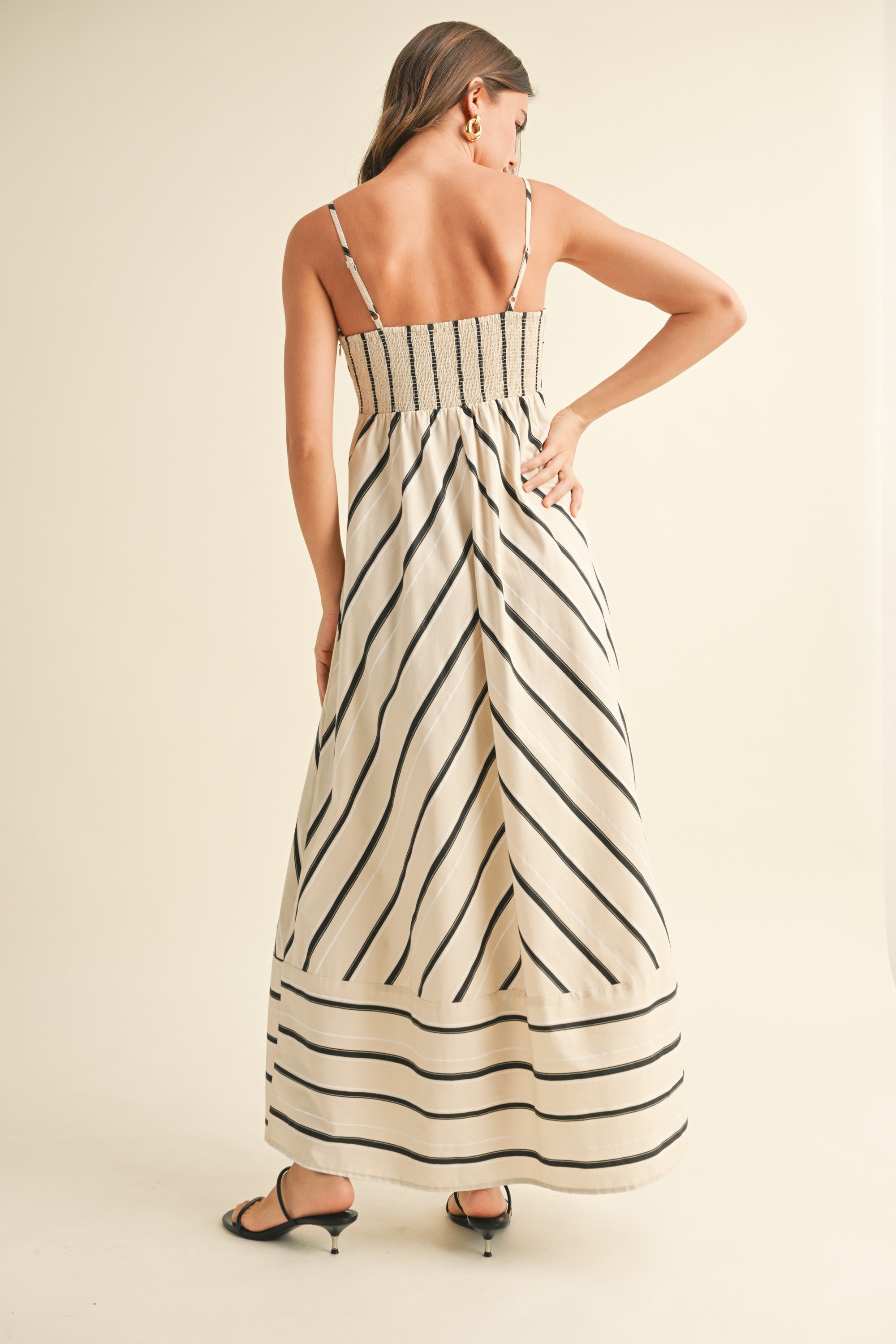 Amelia Striped Maxi Dress