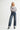 High Waist Cuffed Wide Leg Jeans