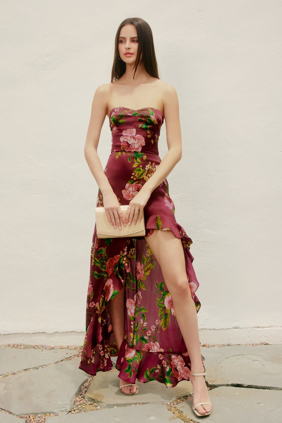 Merlot Rose Dress