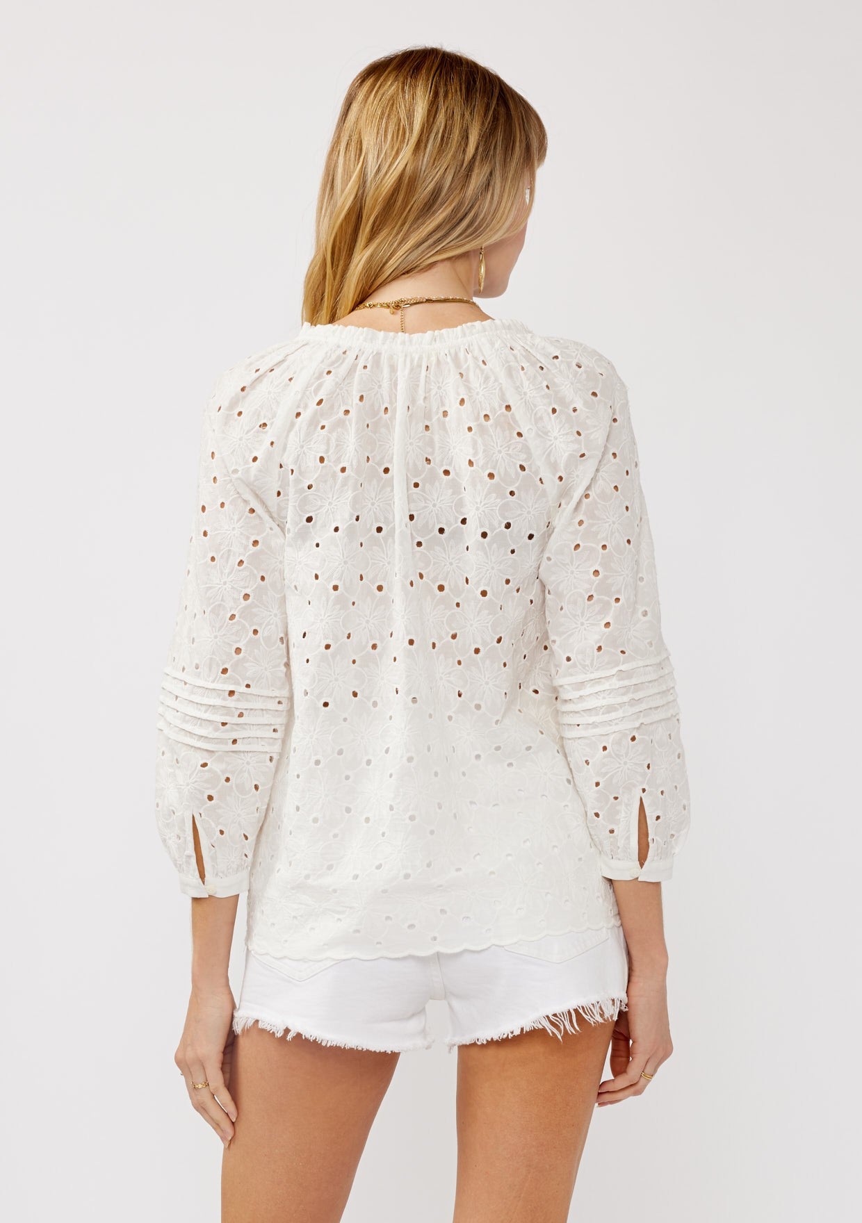 Lacey Eyelet Top
