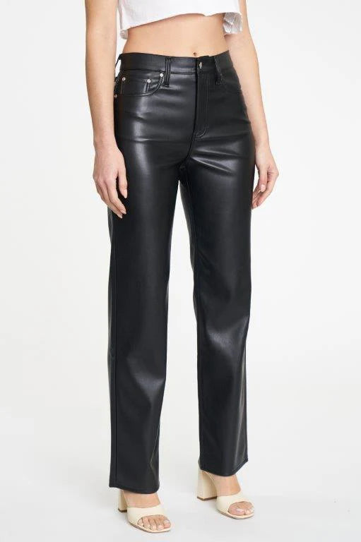 Leather Sundaze High Rise Vintage Straight