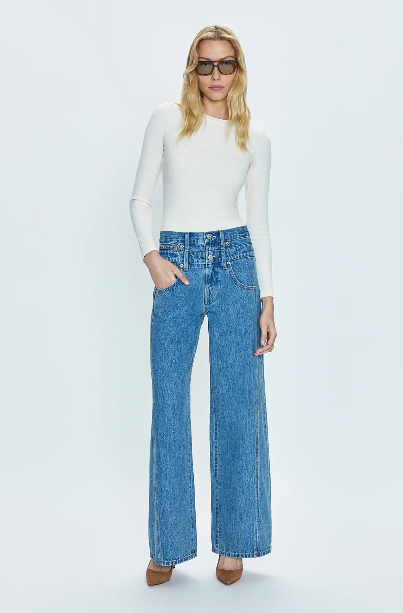 Caleb High Rise Relaxed Stacked Waist